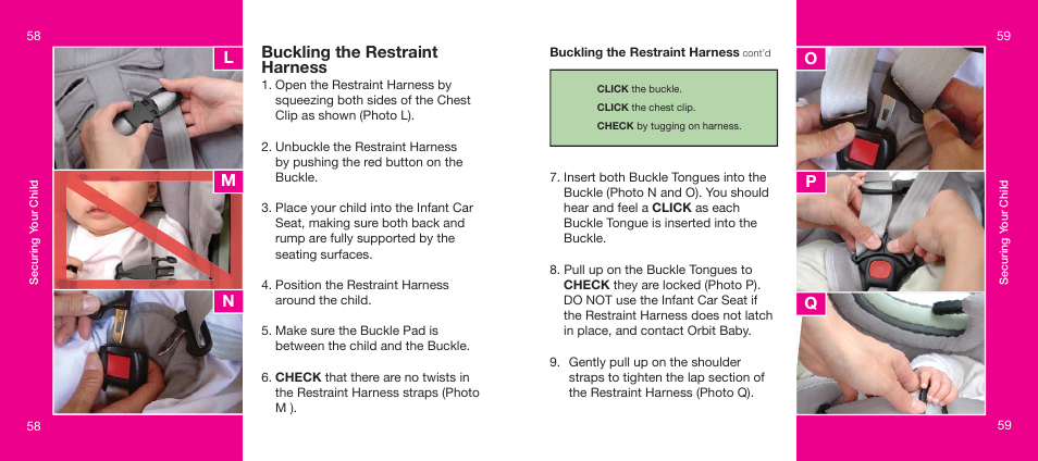 Orbit Baby Infant Car Seat and generation-one Base User Manual | Page 30 / 47