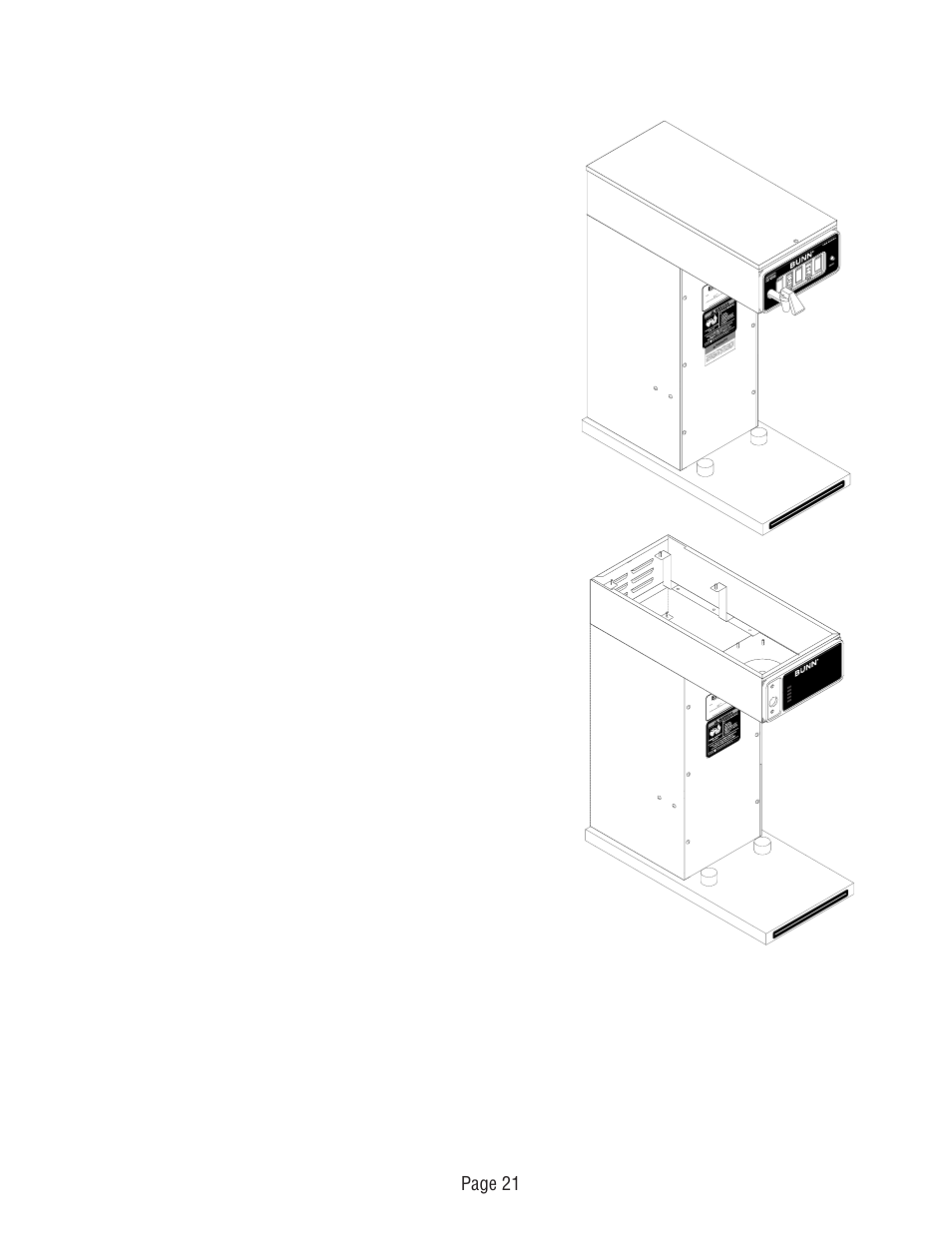 Page 21 | Bunn CDBCF Airpot User Manual | Page 21 / 34