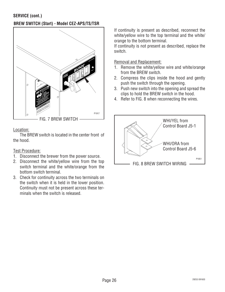 Page 26 | Bunn CDBCF Airpot User Manual | Page 26 / 34