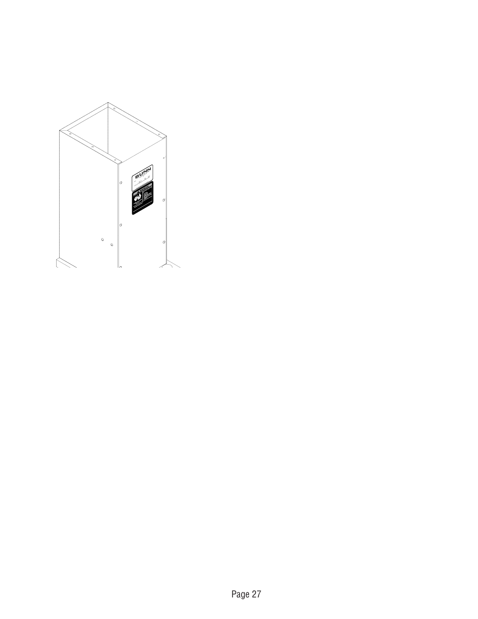Page 27 | Bunn CDBCF Airpot User Manual | Page 27 / 34