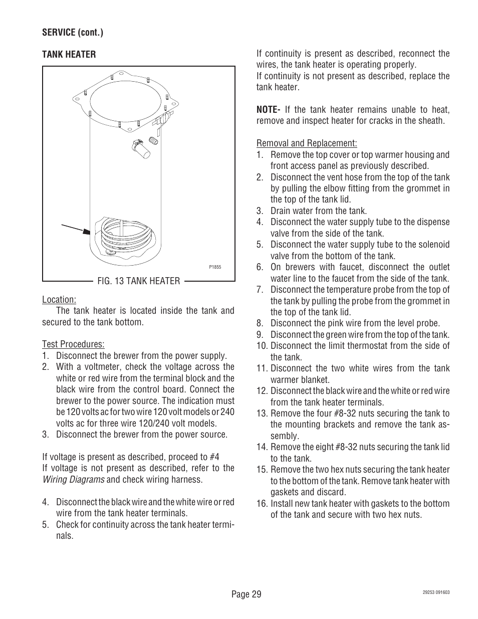 Bunn CDBCF Airpot User Manual | Page 29 / 34