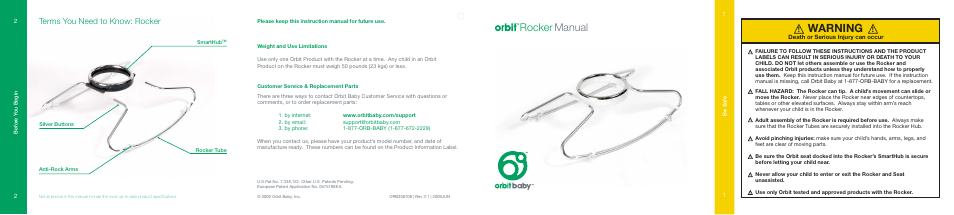 Orbit Baby Generation-one Rocker User Manual | 2 pages