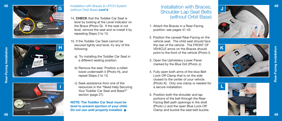 Orbit Baby Generation-one Toddler Car Seat User Manual | Page 25 / 55