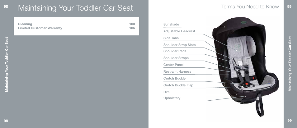 Maintaining your toddler car seat, Terms you need to know | Orbit Baby Generation-one Toddler Car Seat User Manual | Page 50 / 55