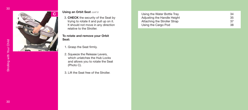 Orbit Baby Generation-one Stroller User Manual | Page 16 / 25