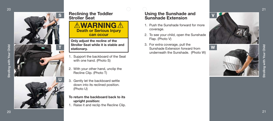Warning | Orbit Baby Toddler Stroller Seat User Manual | Page 11 / 15