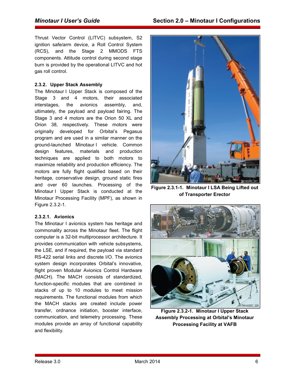 Upper stack assembly, Avionics | Orbital Minotaur I User Manual | Page 19 / 99