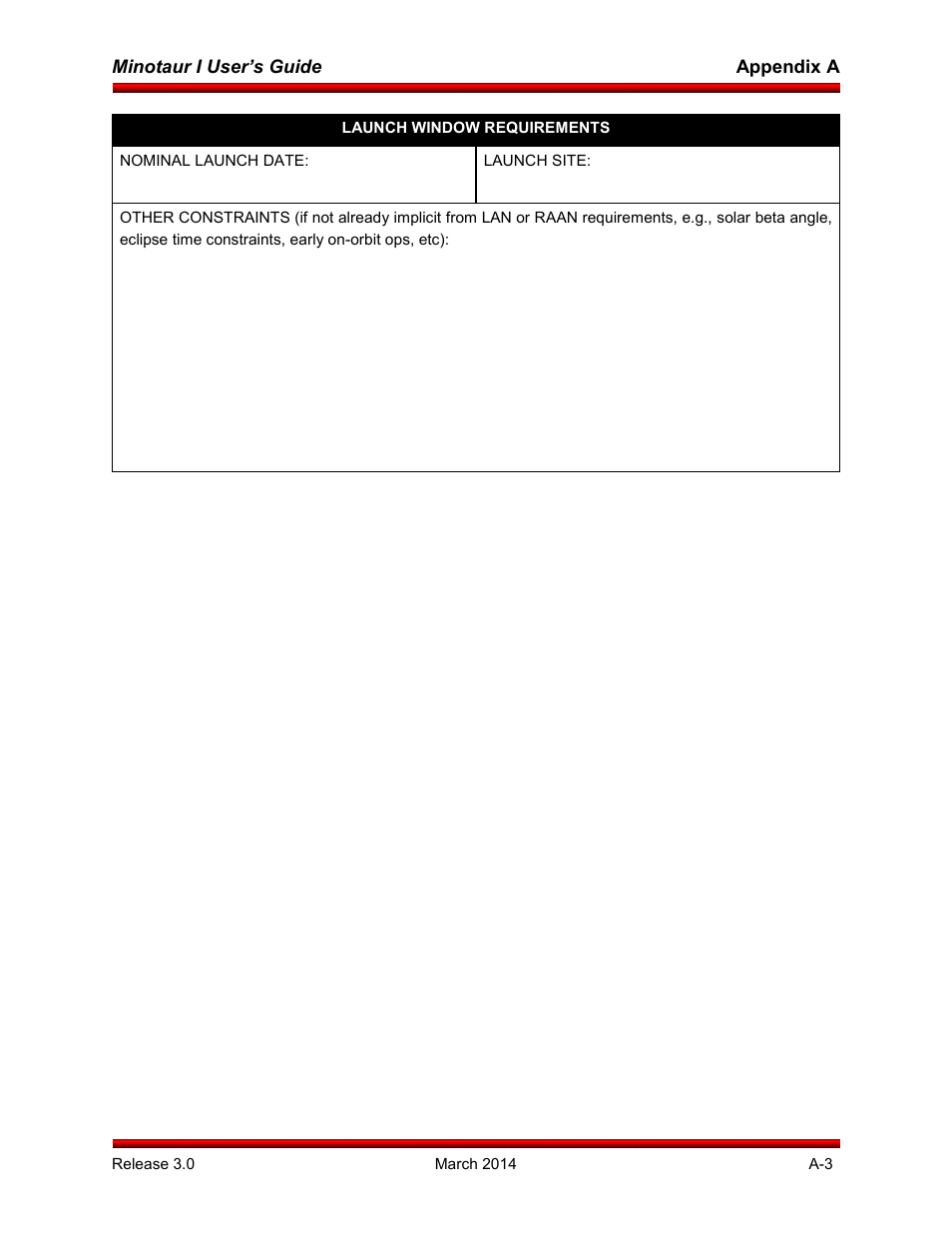 Orbital Minotaur I User Manual | Page 89 / 99