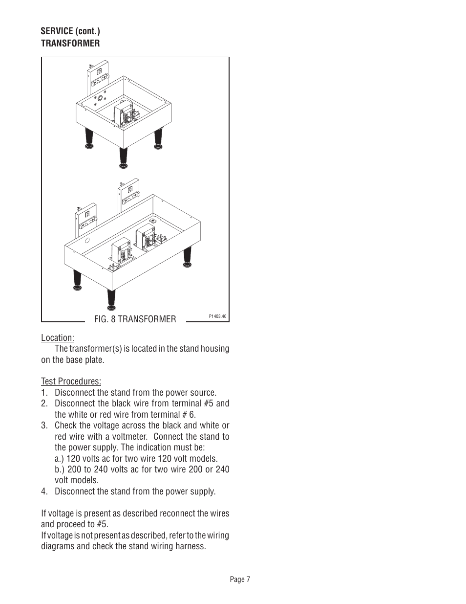 Bunn 1SH & 2SH STAND User Manual | Page 7 / 10