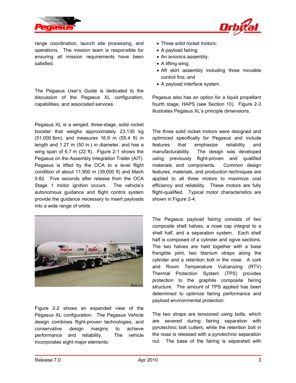 Pegasus user’s guide | Orbital Pegasus User Manual | Page 14 / 92