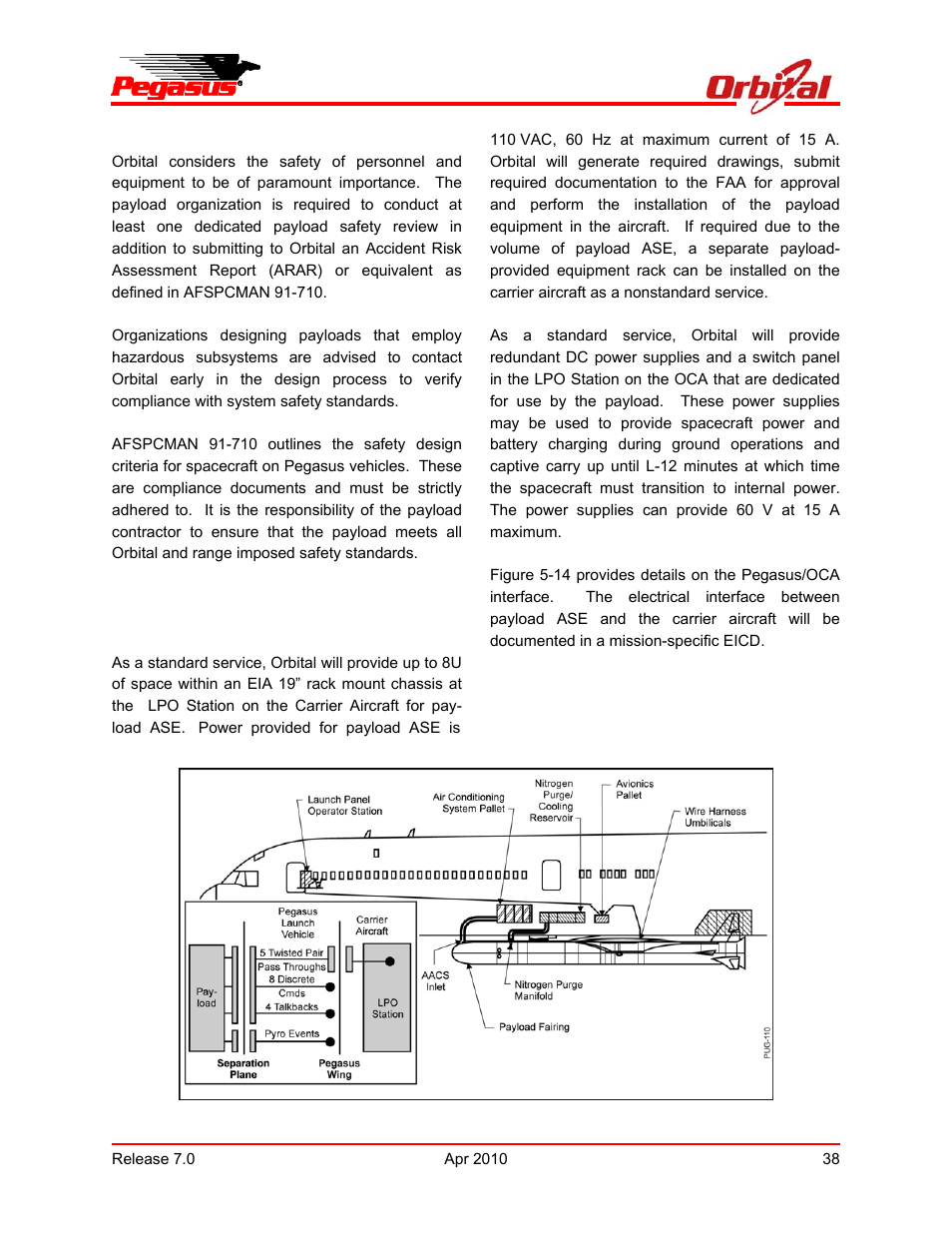 Pegasus user’s guide | Orbital Pegasus User Manual | Page 49 / 92