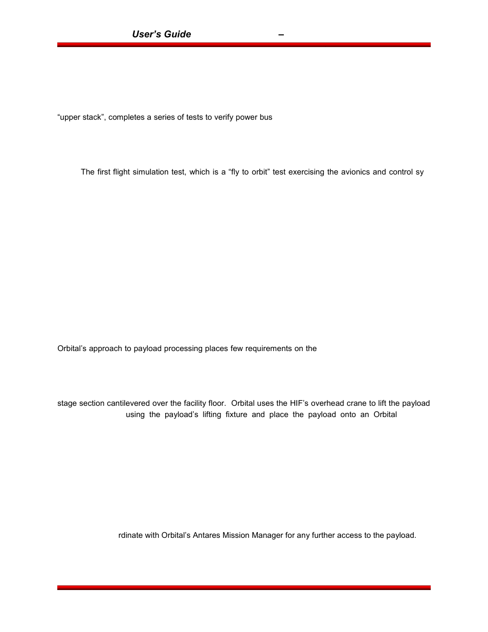 Orbital Antares User Manual | Page 68 / 99