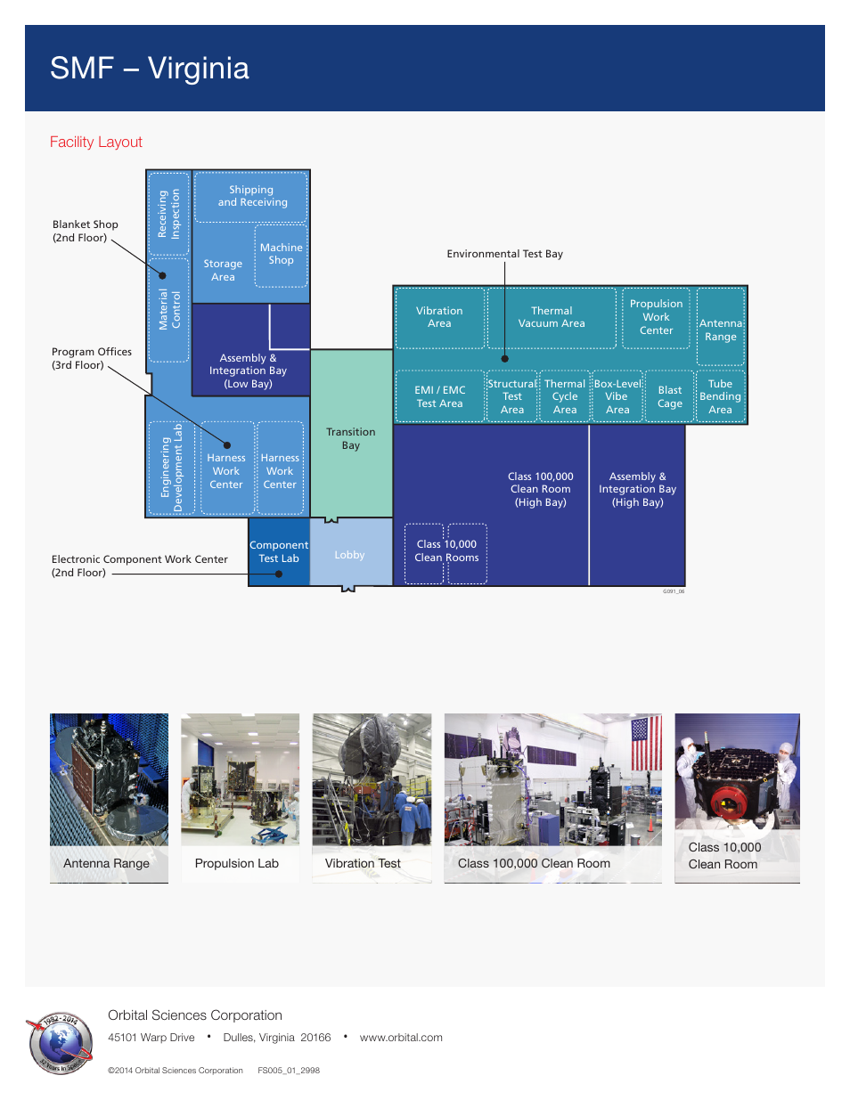 Smf – virginia, Facility layout | Orbital SMF – Virginia User Manual | Page 2 / 2