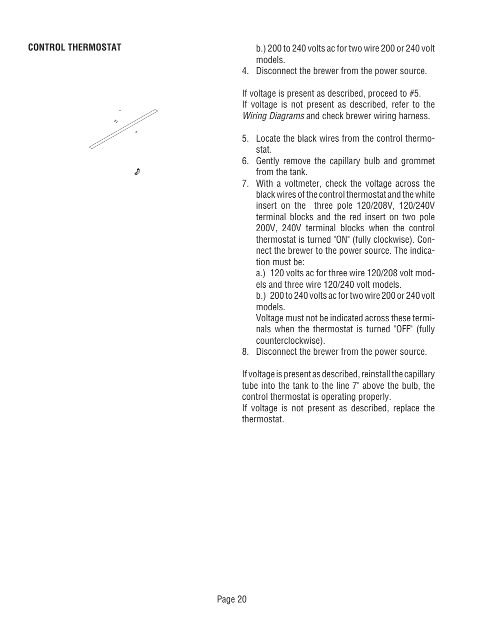 Bunn DUAL TM (Serial # DUAL010000 - Up) 27040.0000F User Manual | Page 20 / 53
