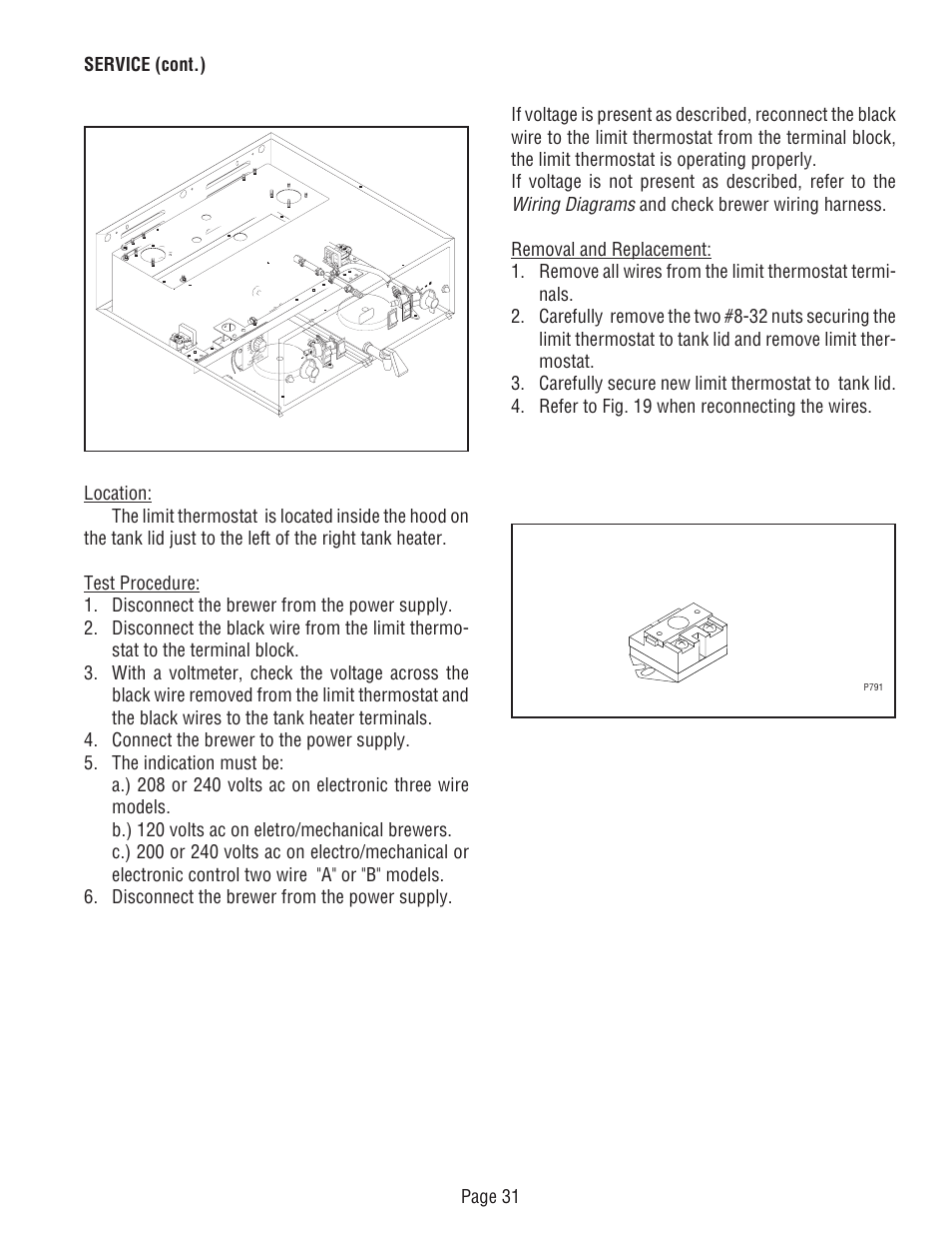 Wiring diagrams | Bunn DUAL TM (Serial # DUAL010000 - Up) 27040.0000F User Manual | Page 31 / 53