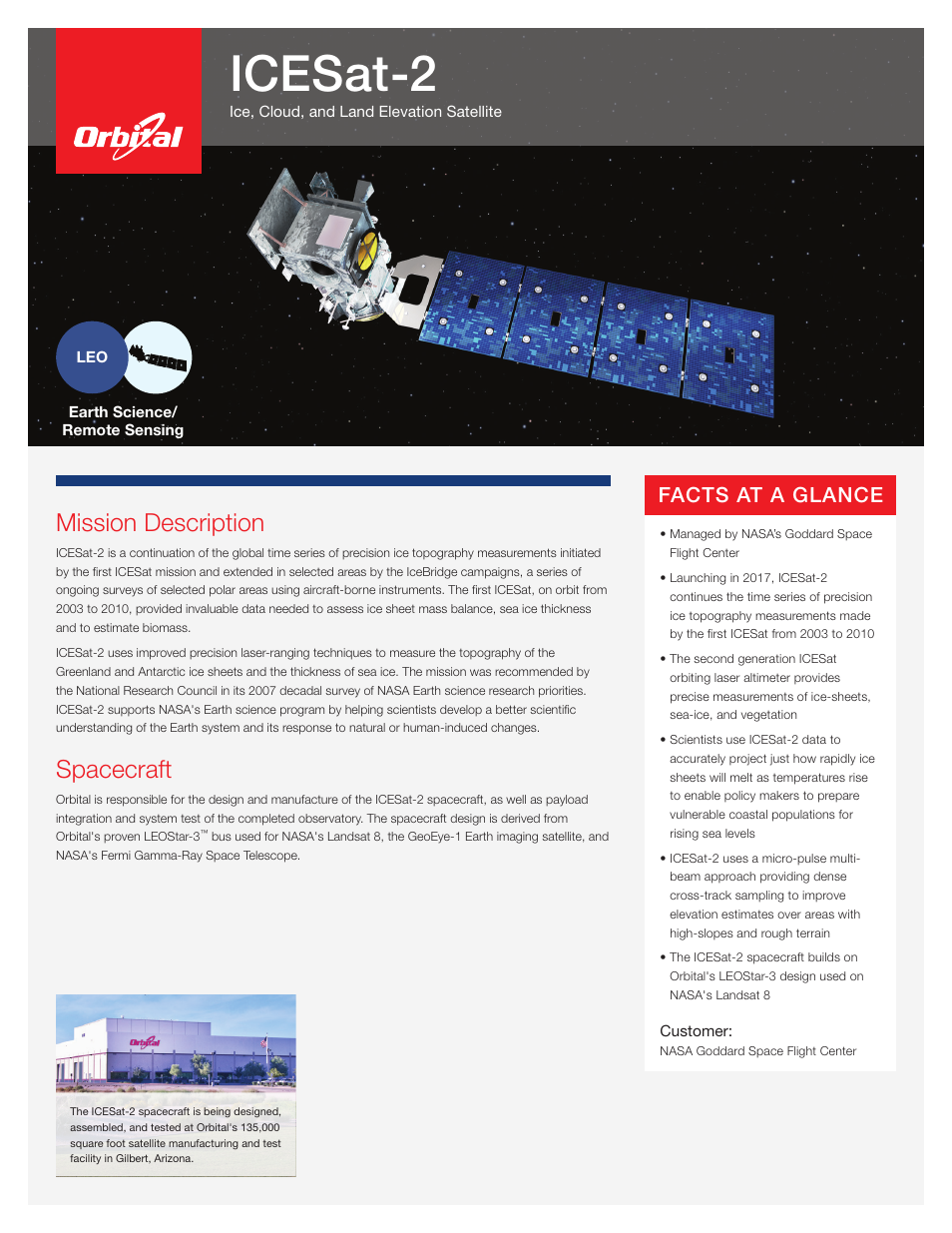 Orbital ICESat-2 User Manual | 2 pages