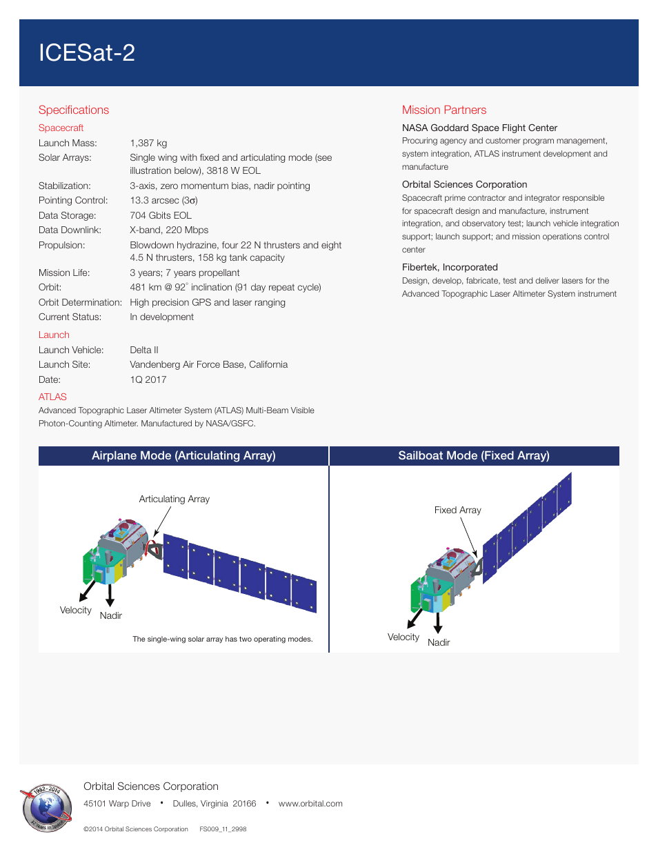 Icesat-2 | Orbital ICESat-2 User Manual | Page 2 / 2