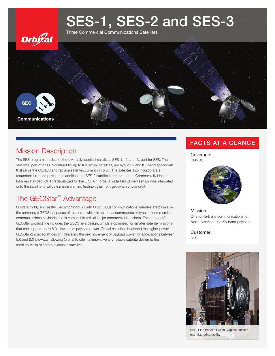 Orbital SES-3 User Manual | 2 pages