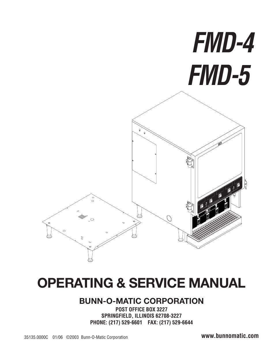 Bunn FMD-4 User Manual | 45 pages