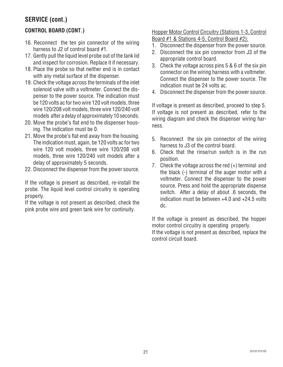 Bunn FMD-4 User Manual | Page 21 / 45