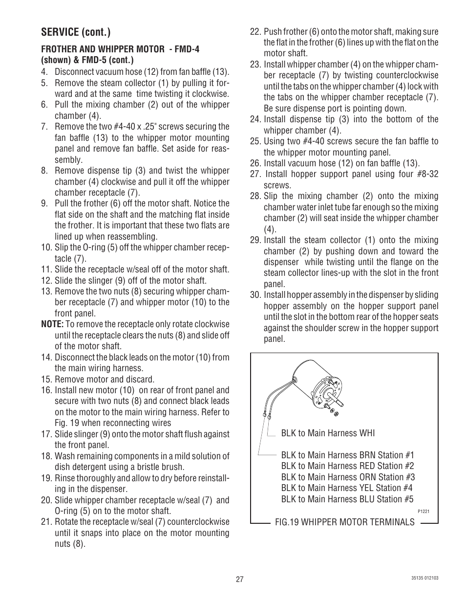 Bunn FMD-4 User Manual | Page 27 / 45