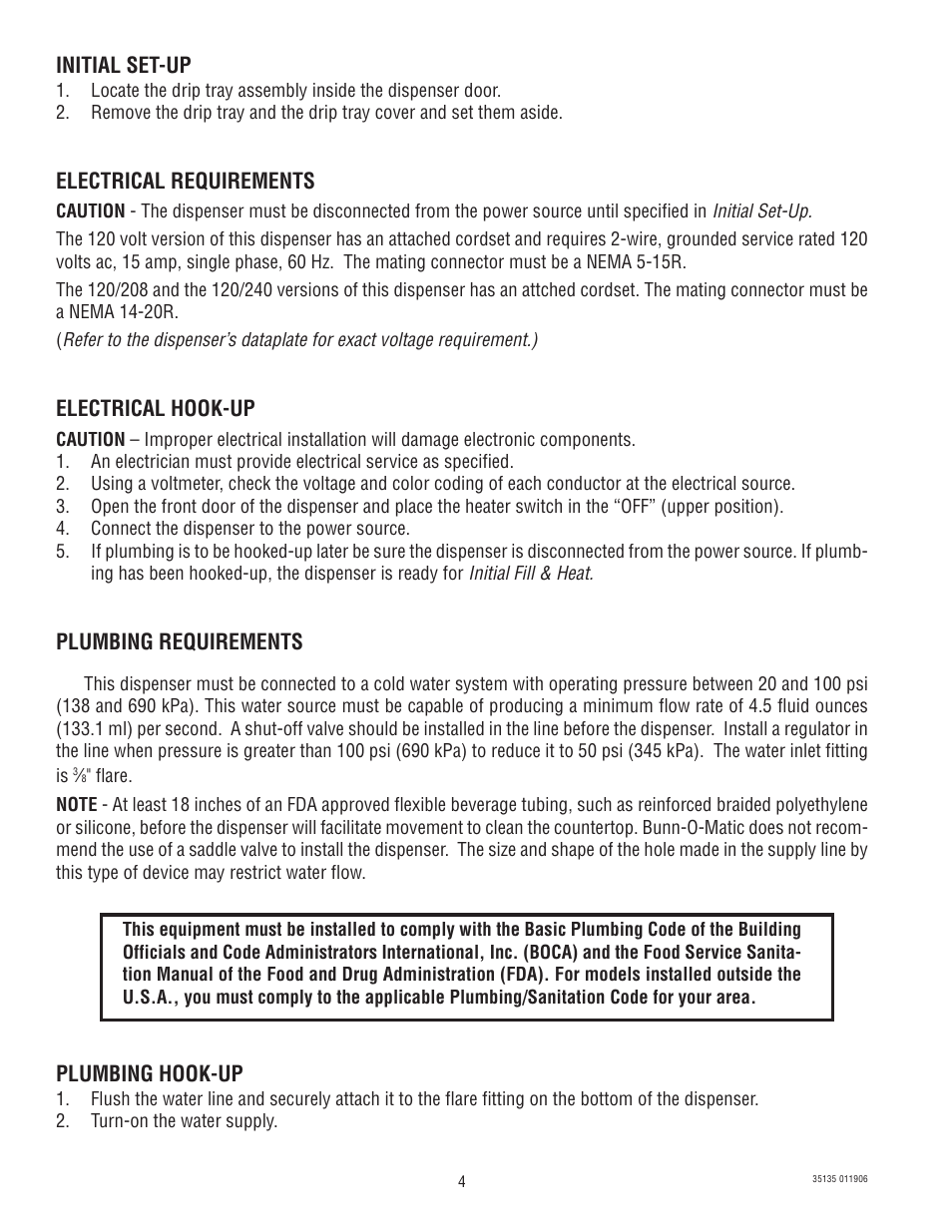 Bunn FMD-4 User Manual | Page 4 / 45