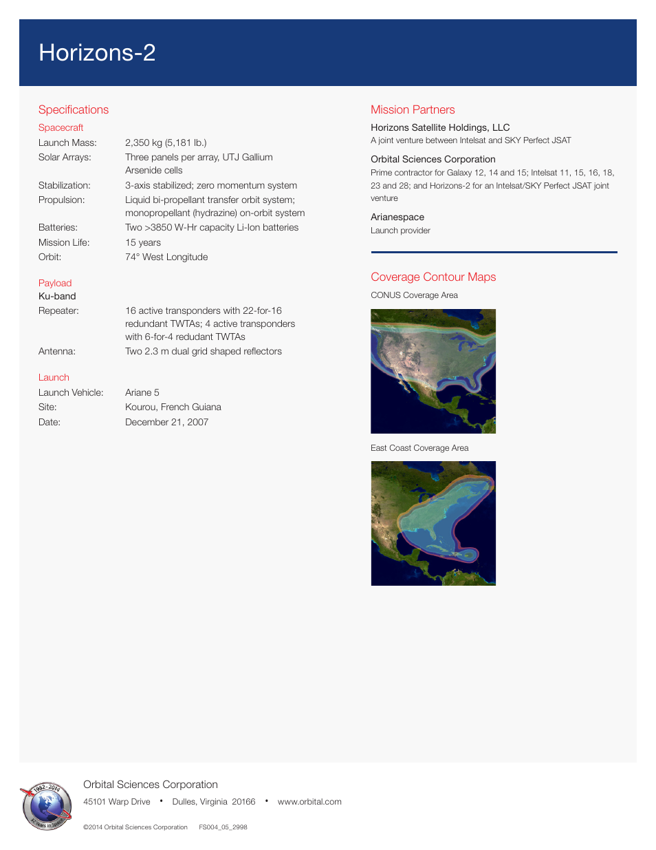 Horizons-2 | Orbital Horizons-2 User Manual | Page 2 / 2