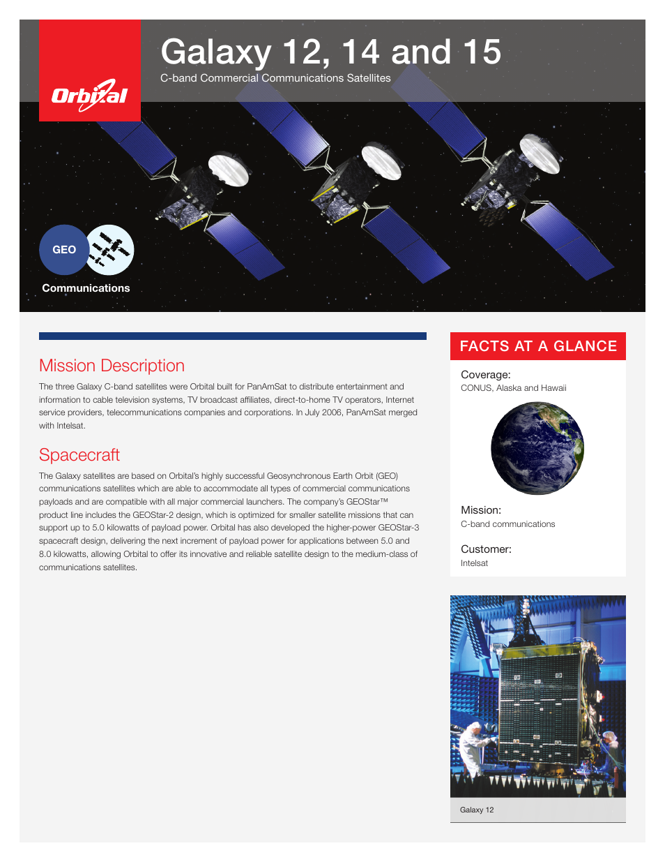 Orbital Galaxy 15 User Manual | 2 pages
