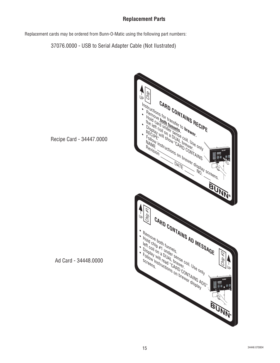 Bunn B10 Series User Manual | Page 15 / 15