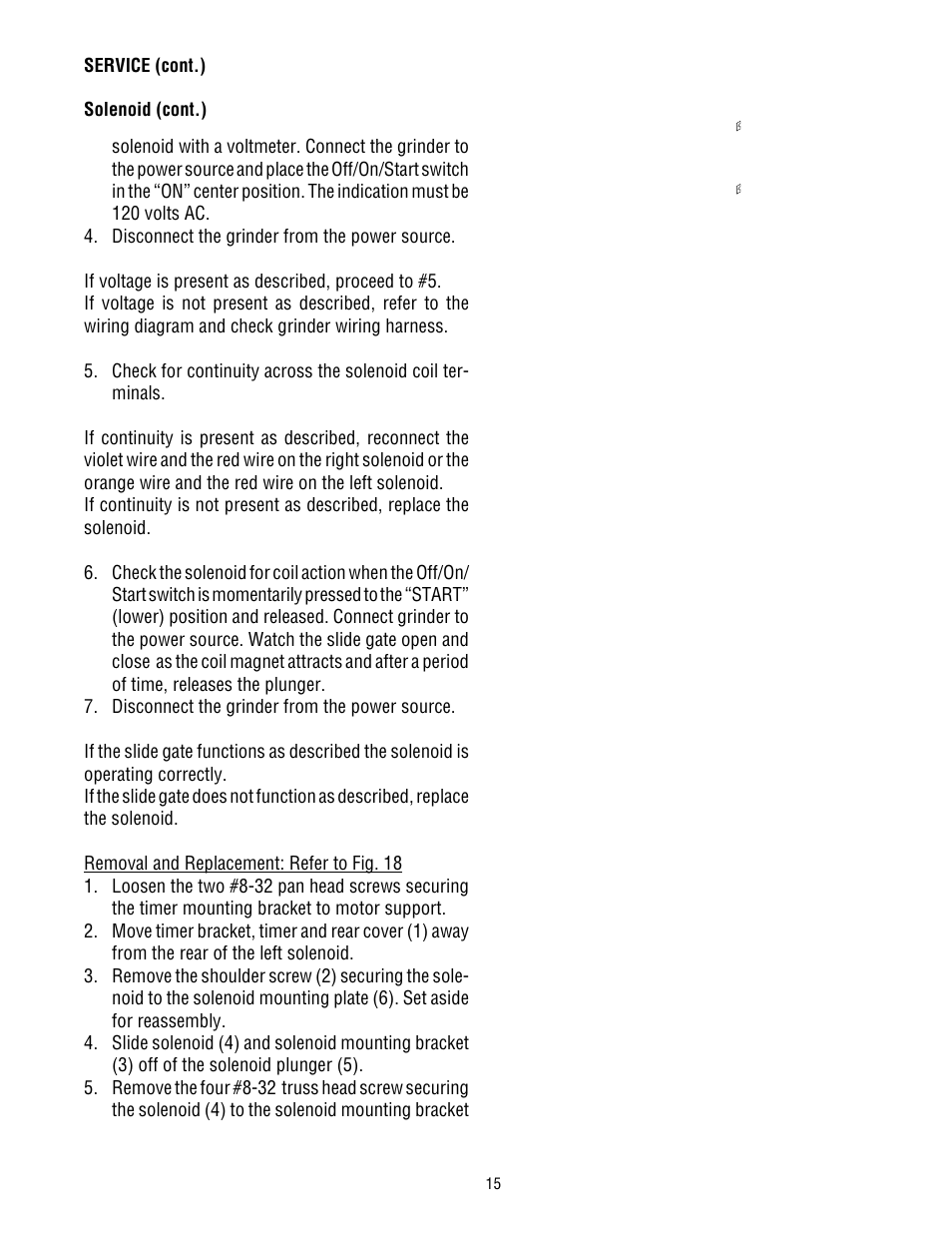 Bunn LPG LPG-2E User Manual | Page 15 / 22