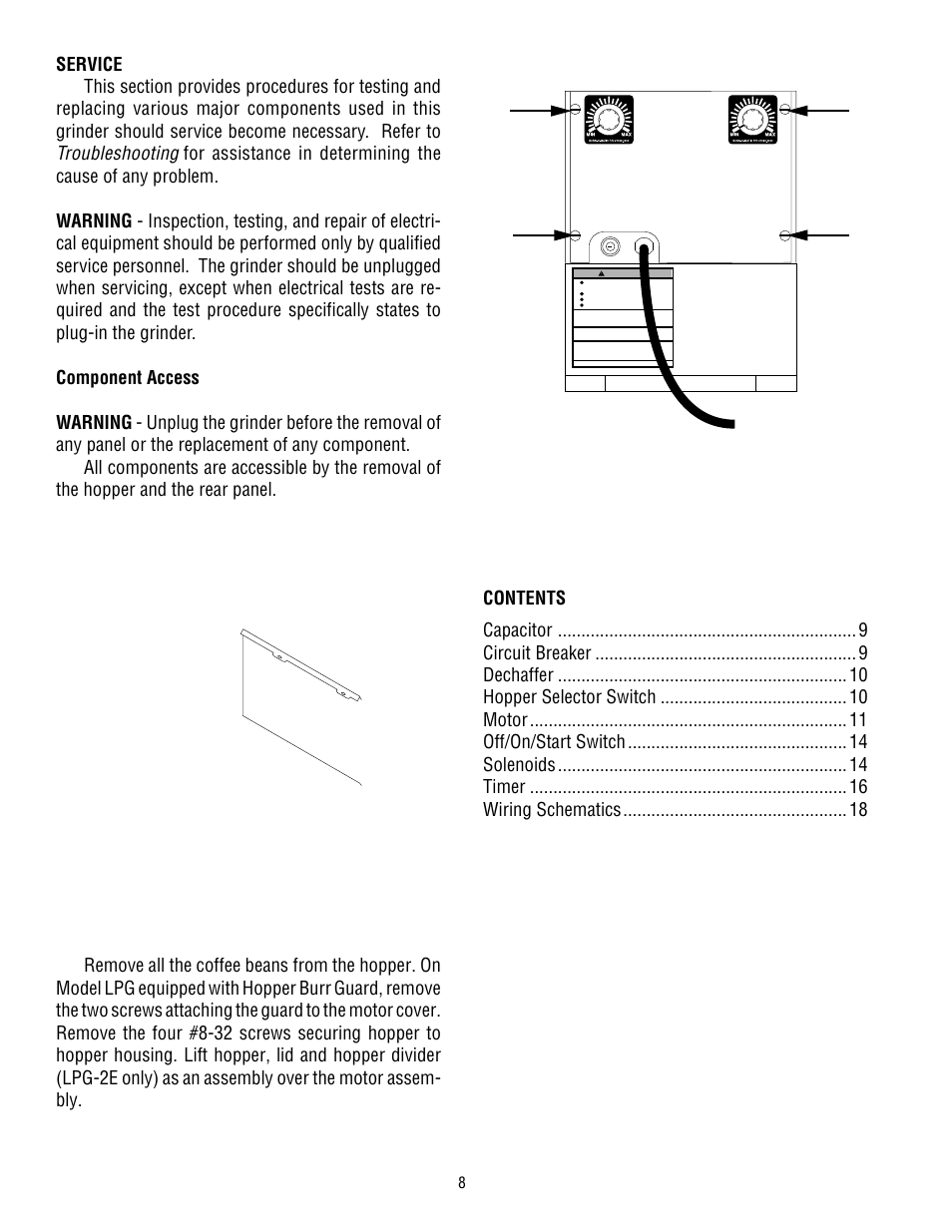 Troubleshooting | Bunn LPG LPG-2E User Manual | Page 8 / 22