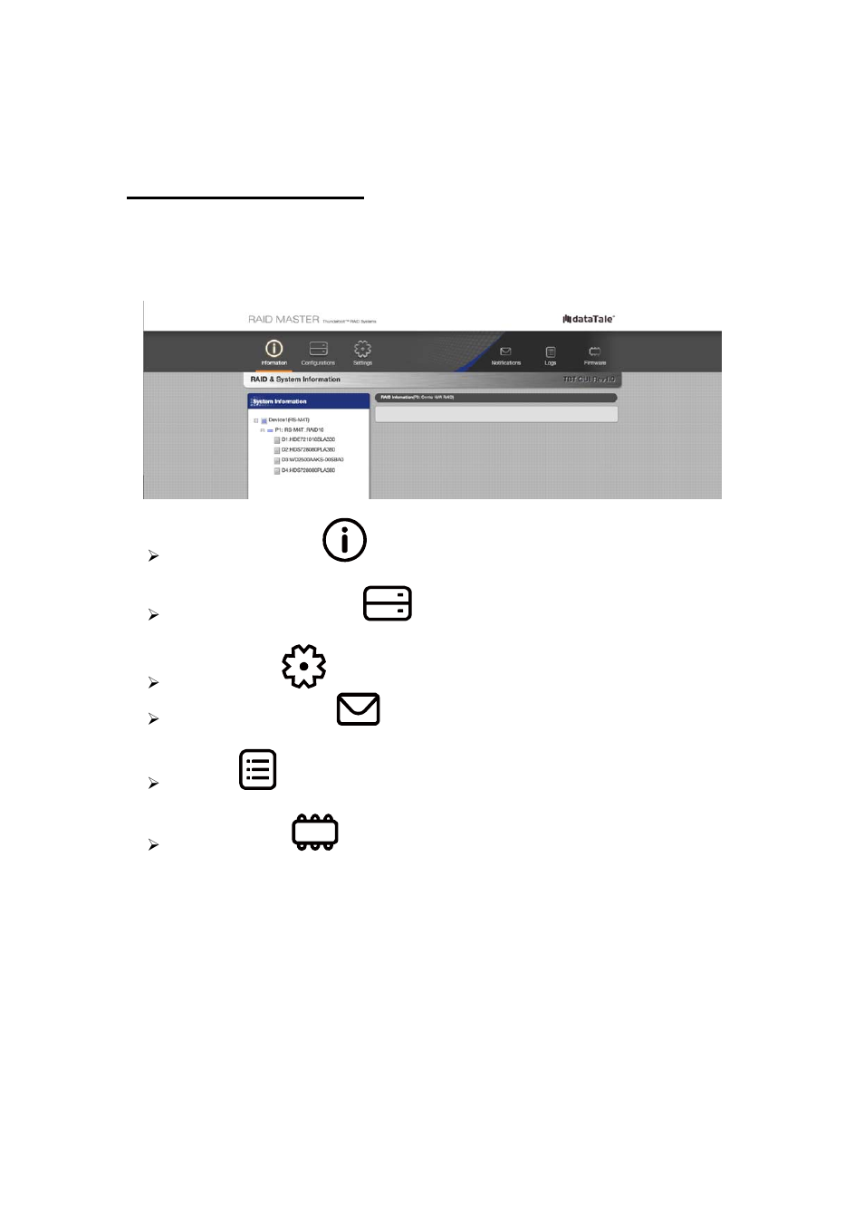 Raid master: gui | Oyen Digital DATATALE RS-M4T 4-BAY THUNDERBOLT User Manual | Page 30 / 55