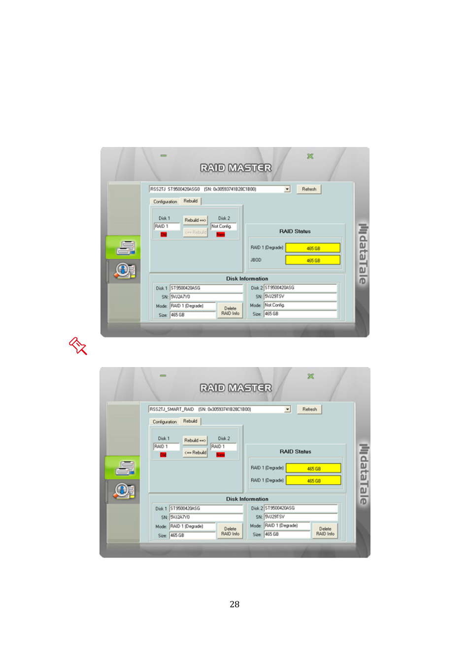 Oyen Digital DATATALE RS-M2QJ 2-BAY RAID User Manual | Page 28 / 47