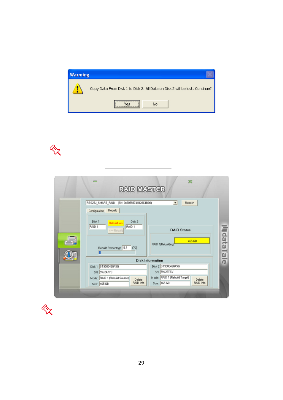 Oyen Digital DATATALE RS-M2QJ 2-BAY RAID User Manual | Page 29 / 47