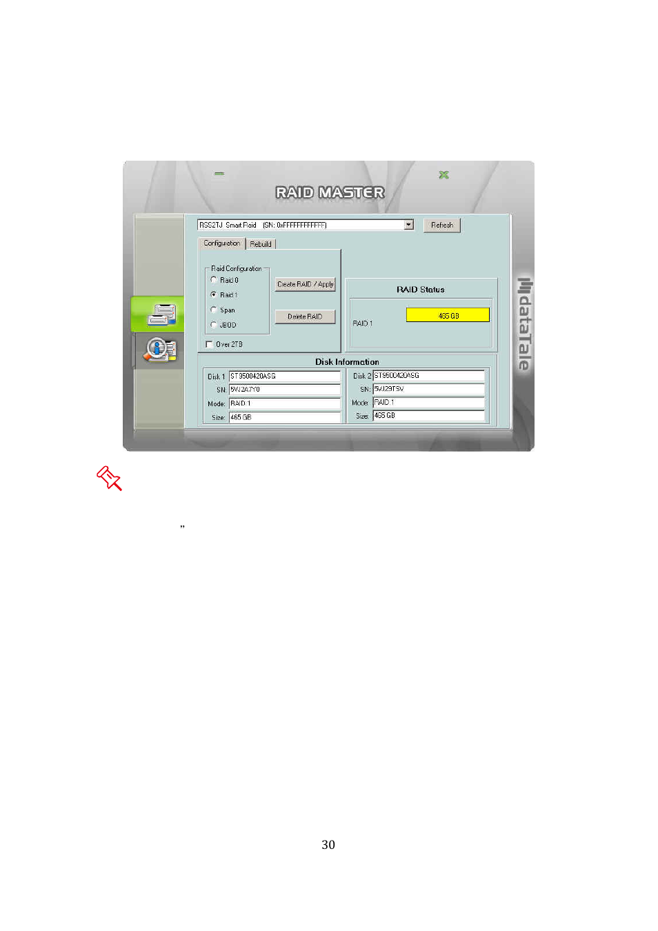Oyen Digital DATATALE RS-M2QJ 2-BAY RAID User Manual | Page 30 / 47