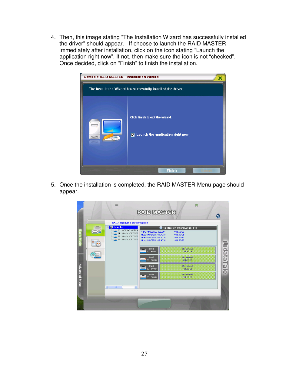 Oyen Digital DATATALE RC-M4QJ 4-BAY RAID User Manual | Page 27 / 79