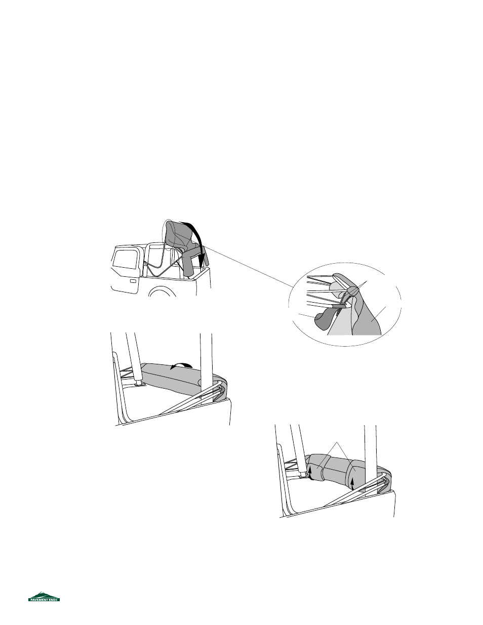 Folding the top down step one, Step two | Pavement Ends 51131 Replay User Manual | Page 9 / 10