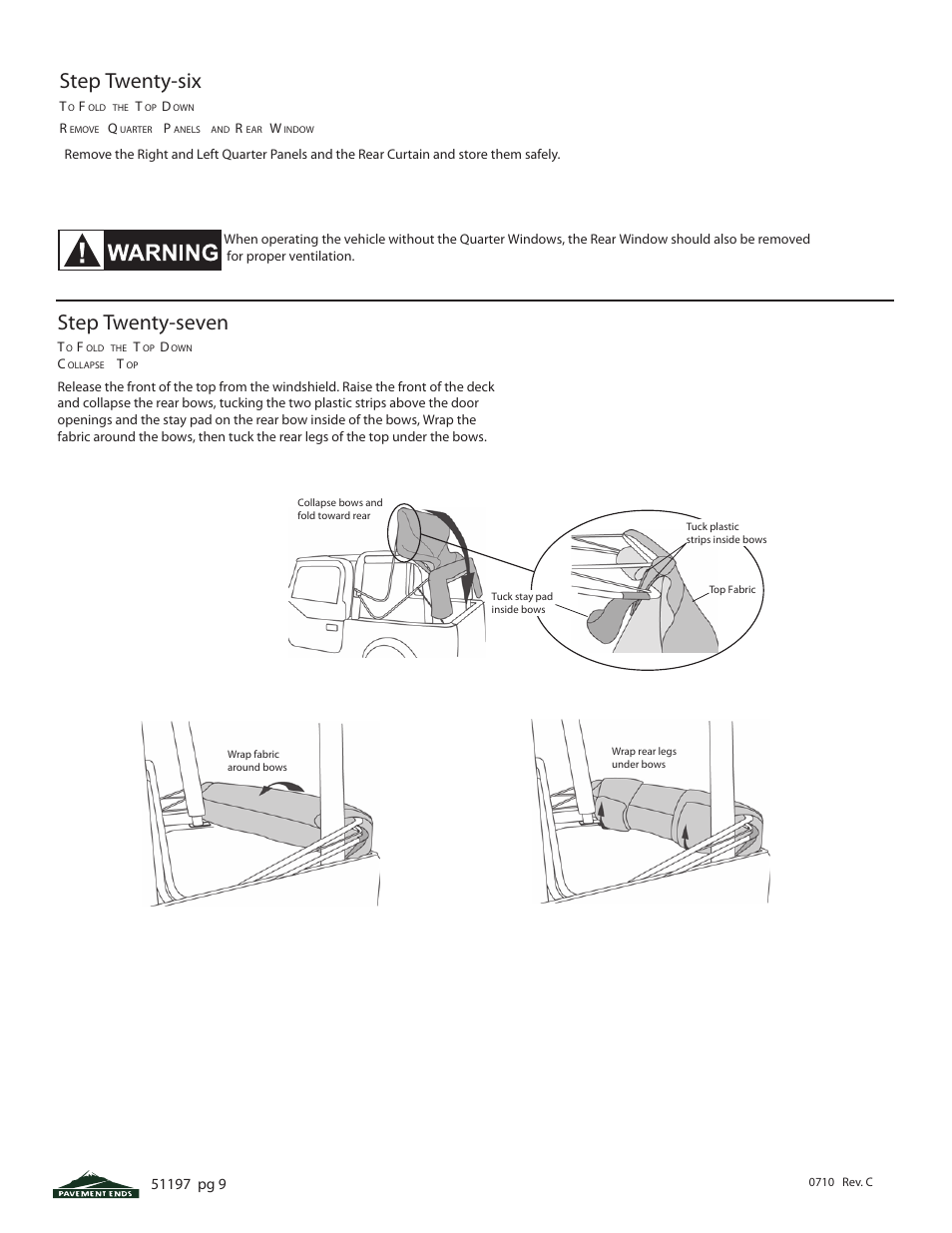 Step twenty-six, Step twenty-seven | Pavement Ends 51197 Replay User Manual | Page 9 / 10