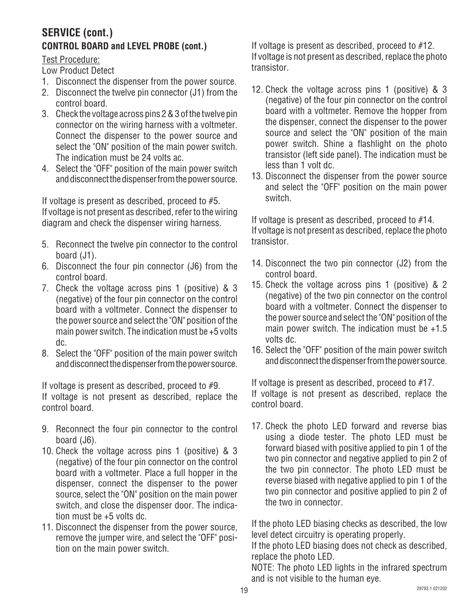 Bunn dispenser User Manual | Page 19 / 34