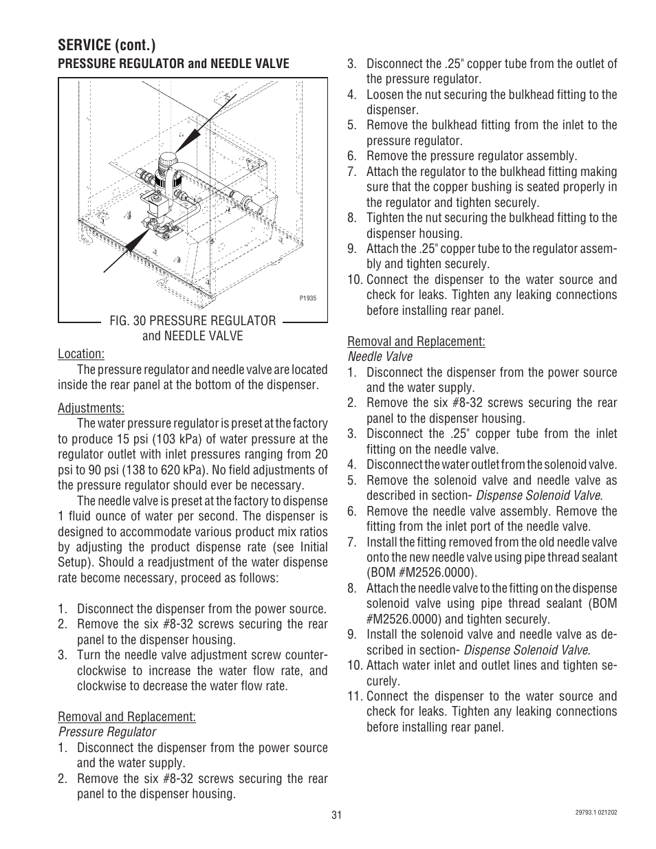 Bunn dispenser User Manual | Page 31 / 34