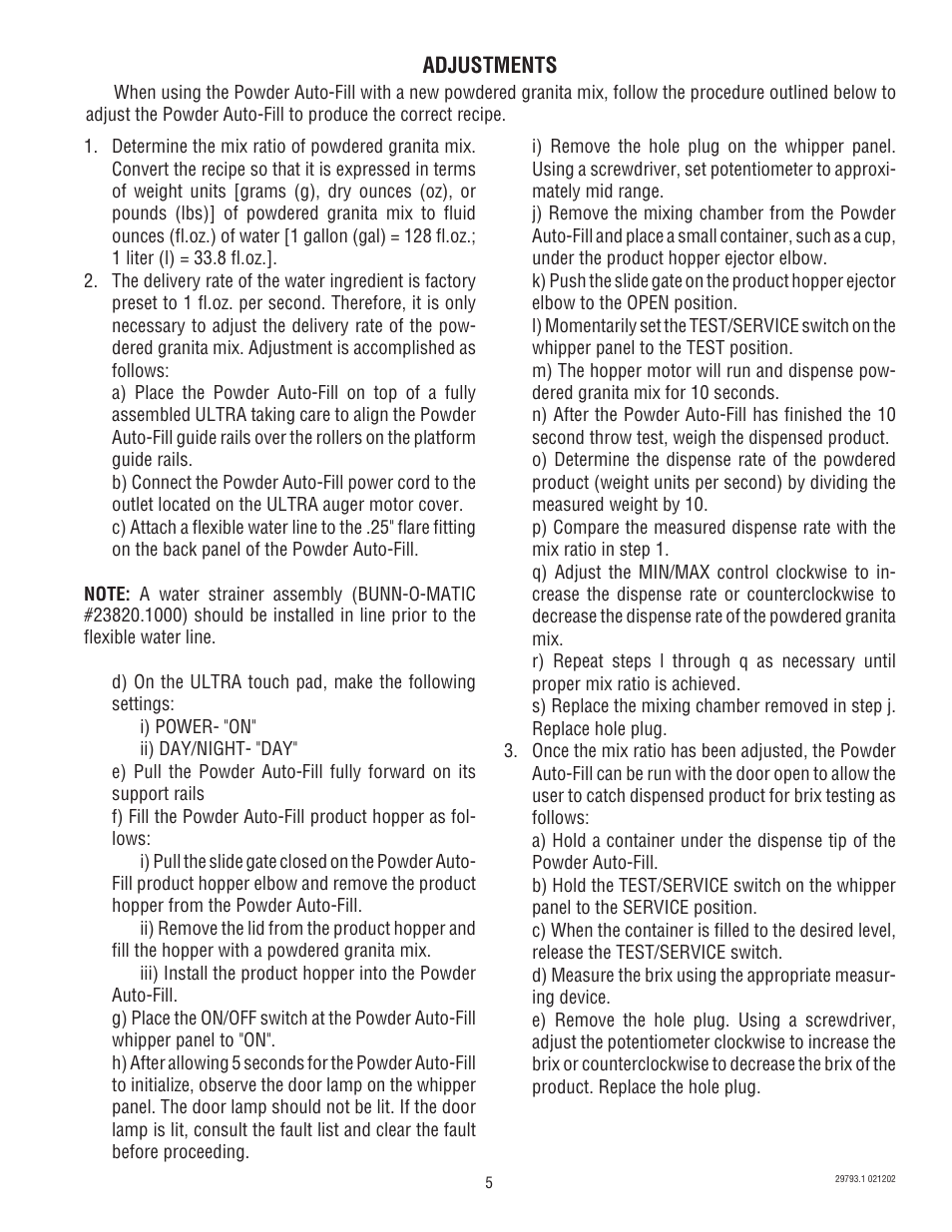 Bunn dispenser User Manual | Page 5 / 34