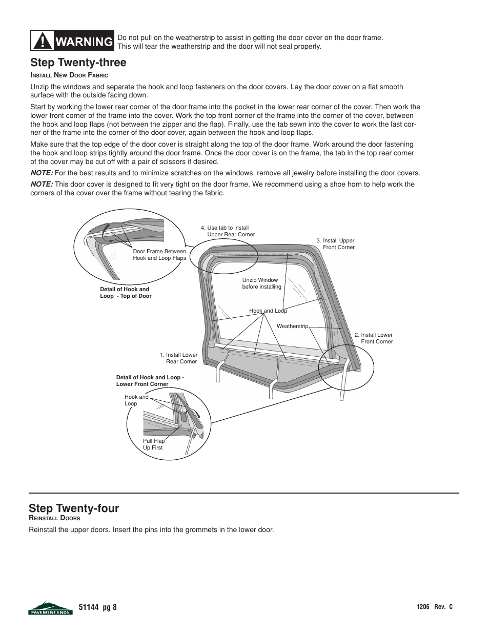 Step twenty-three, Step twenty-four | Pavement Ends 51144 Replay User Manual | Page 8 / 10