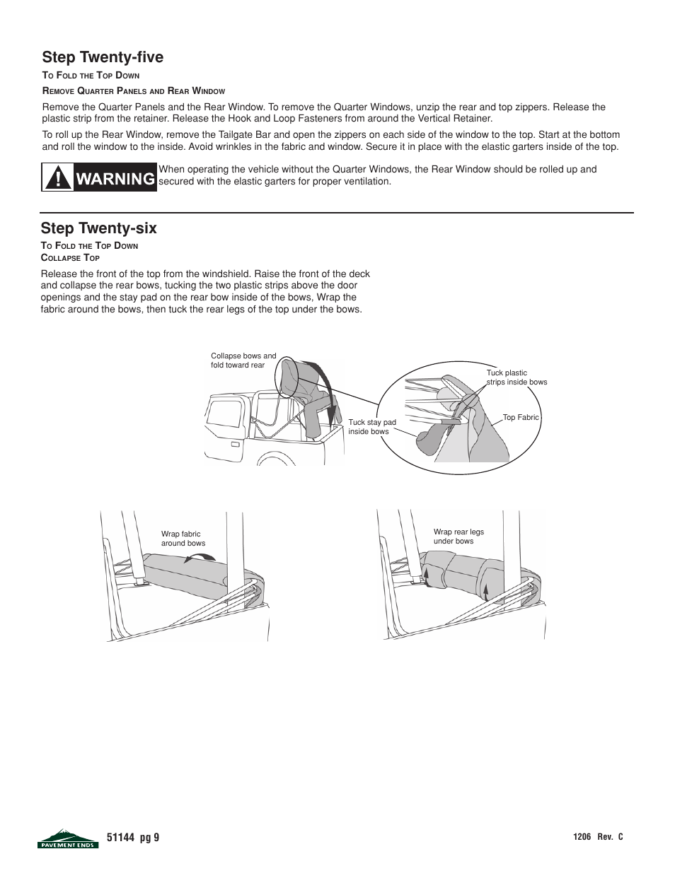 Step twenty-fi ve, Step twenty-six | Pavement Ends 51144 Replay User Manual | Page 9 / 10