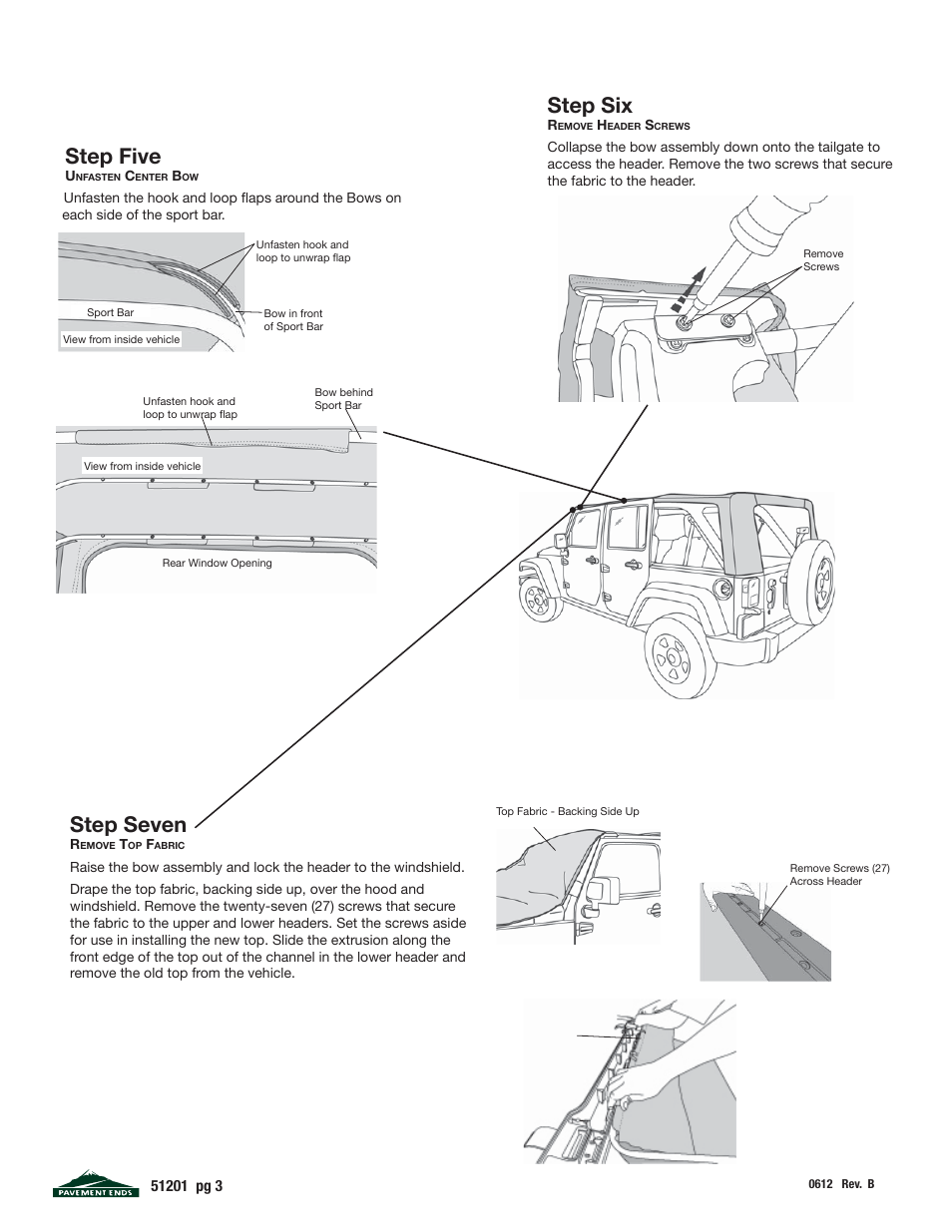 Step five, Step six, Step seven | Pavement Ends 51201 Replay User Manual | Page 3 / 9