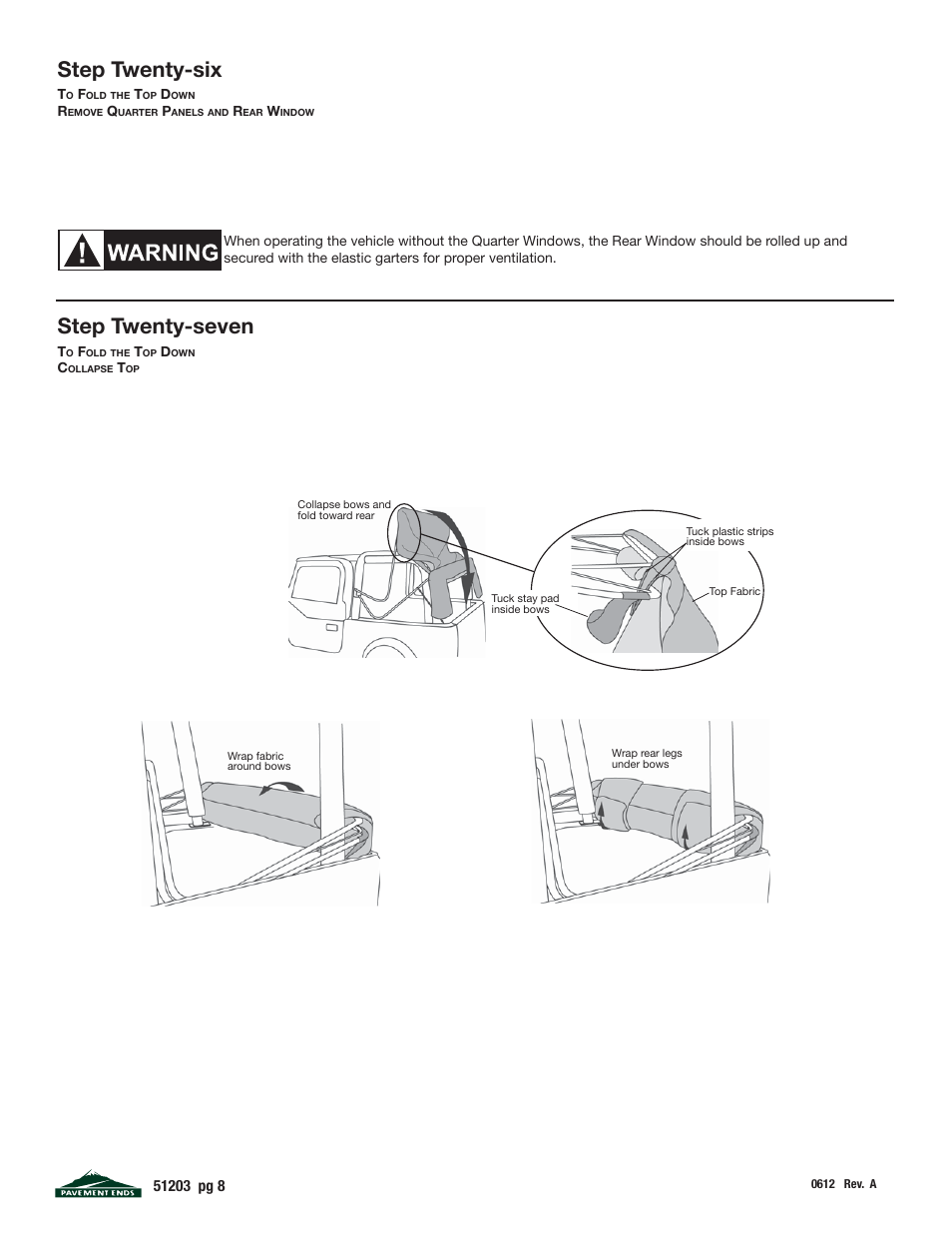 Step twenty-seven, Step twenty-six | Pavement Ends 51203 Replay User Manual | Page 8 / 9