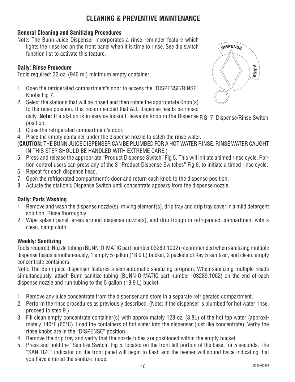 Bunn JDF-2N User Manual | Page 10 / 32