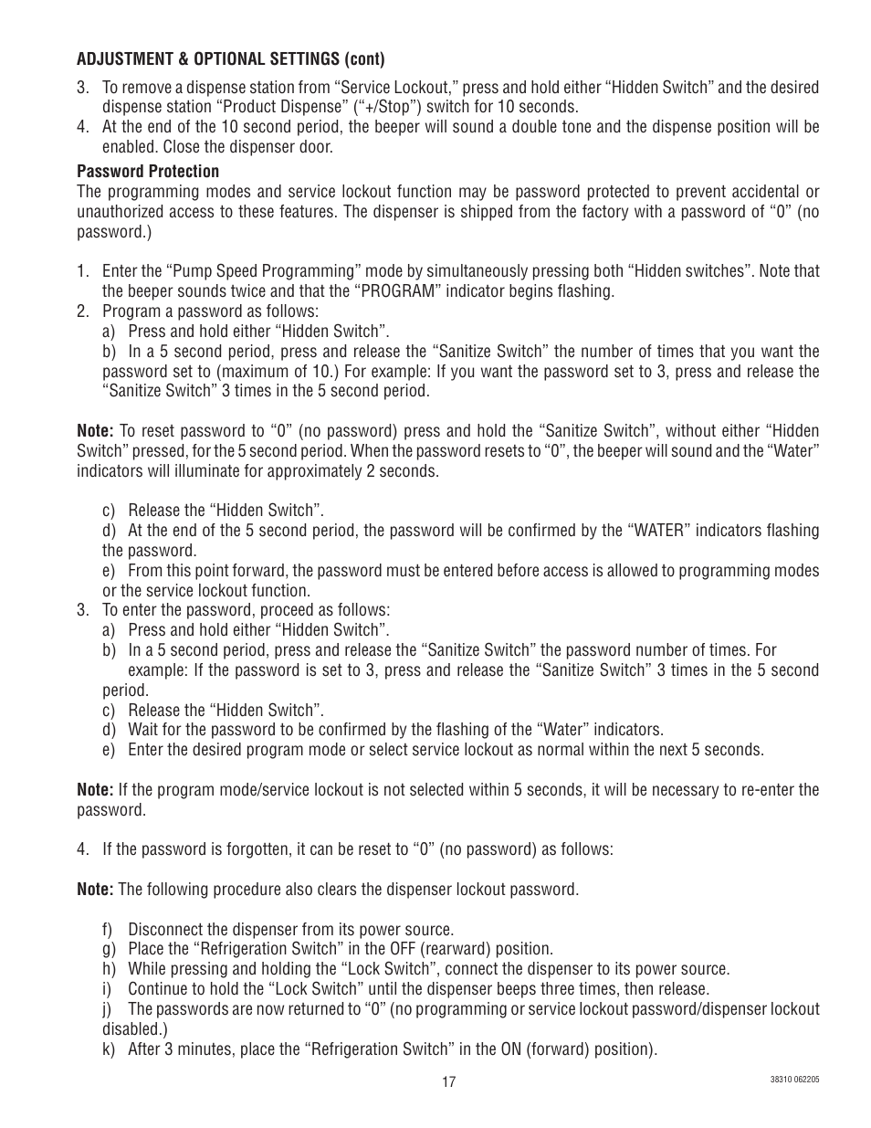 Bunn JDF-2N User Manual | Page 17 / 32