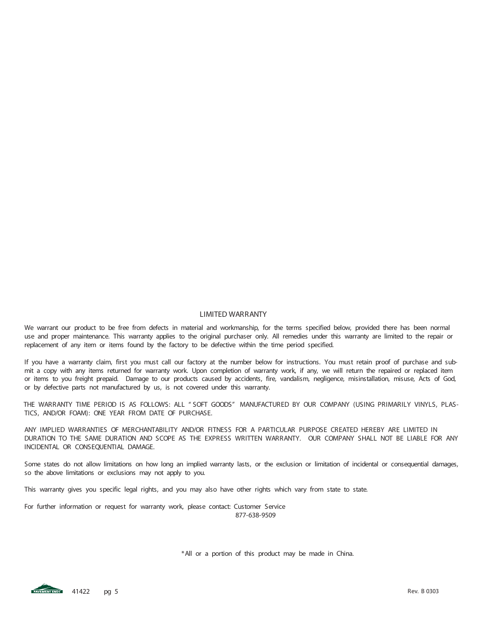 Pavement Ends 41422 Cab Curtain User Manual | Page 5 / 5