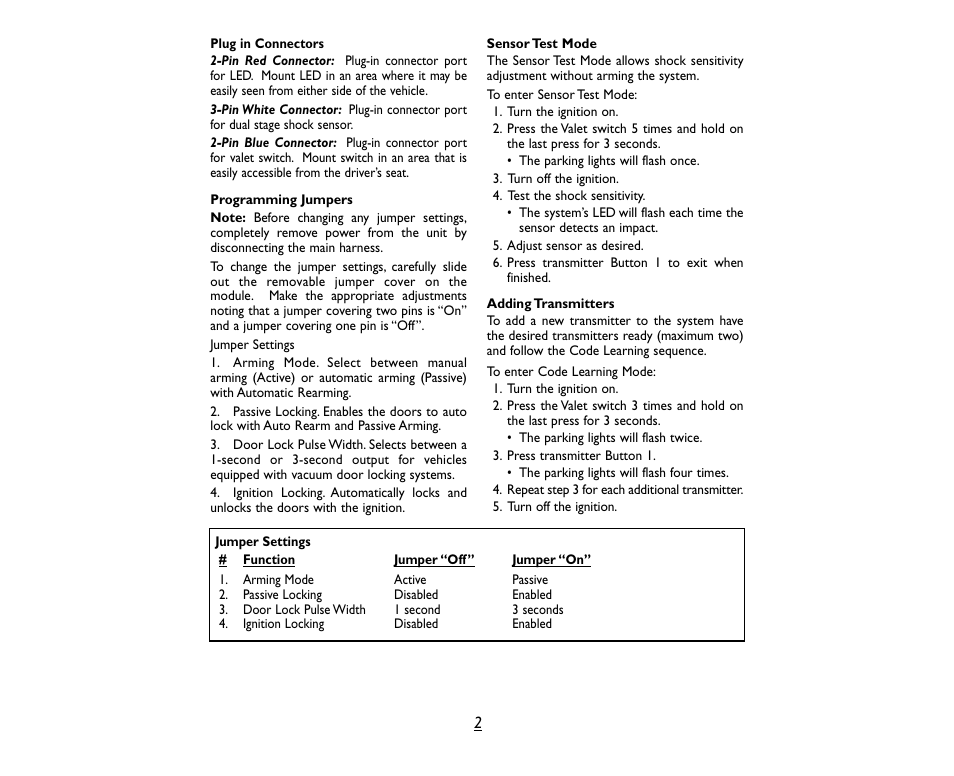 Black Widow Security BW1700 User Manual | Page 2 / 4