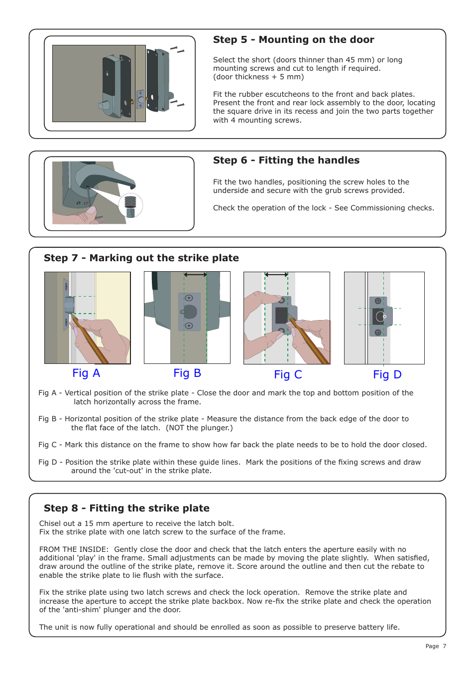 Fig a fig b fig c fig d | Paxton Easyprox nano starter kit User Manual | Page 7 / 12